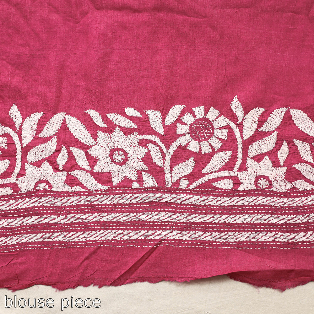 Kantha Embroidery Saree