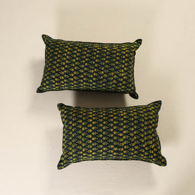 Ajrakh Print Cotton Pillow Cover (Set of 2) 31