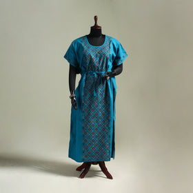 Bengal Kantha Hand Embroidery Cotton Long Kaftan 55