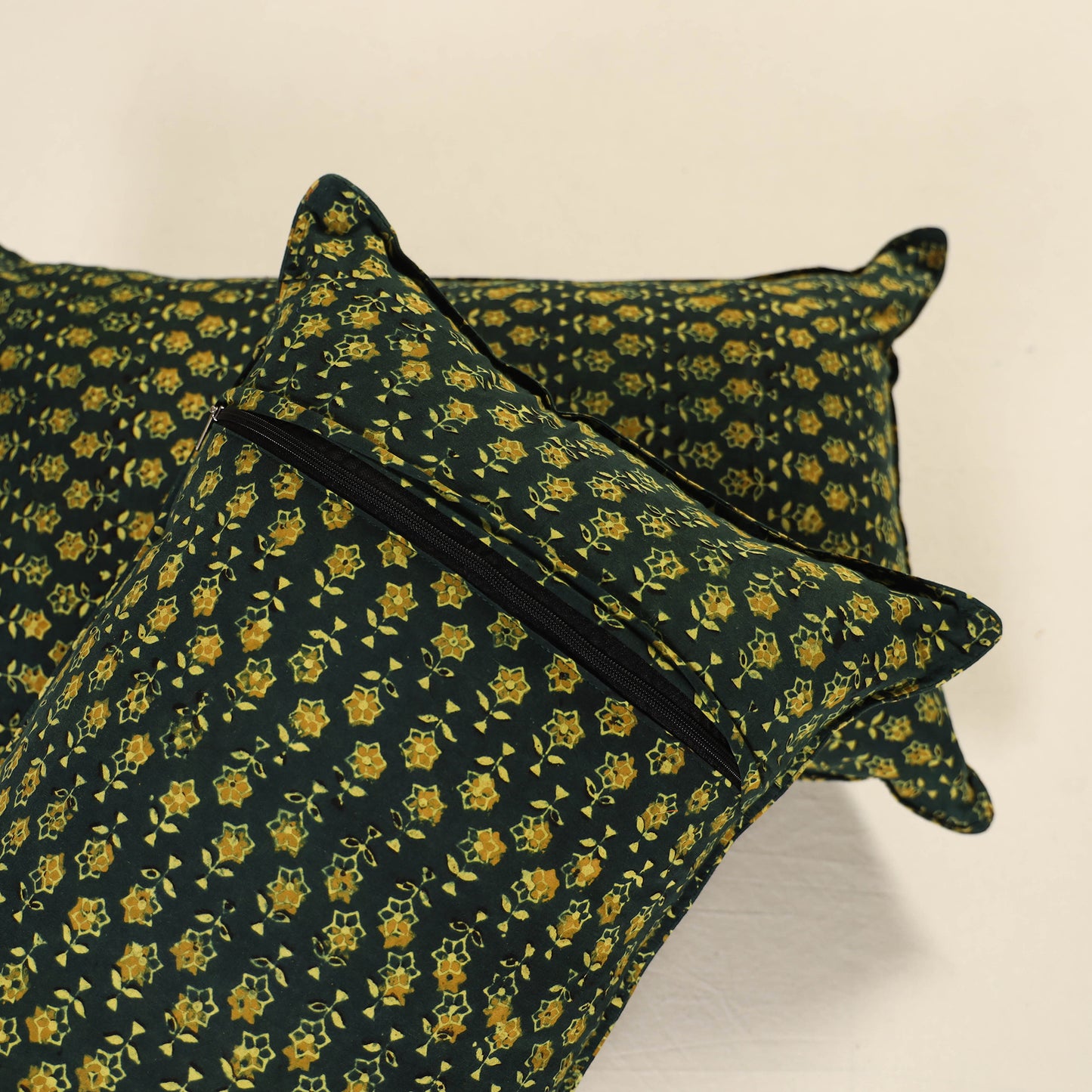Ajrakh Print Cotton Pillow Cover (Set of 2) 31