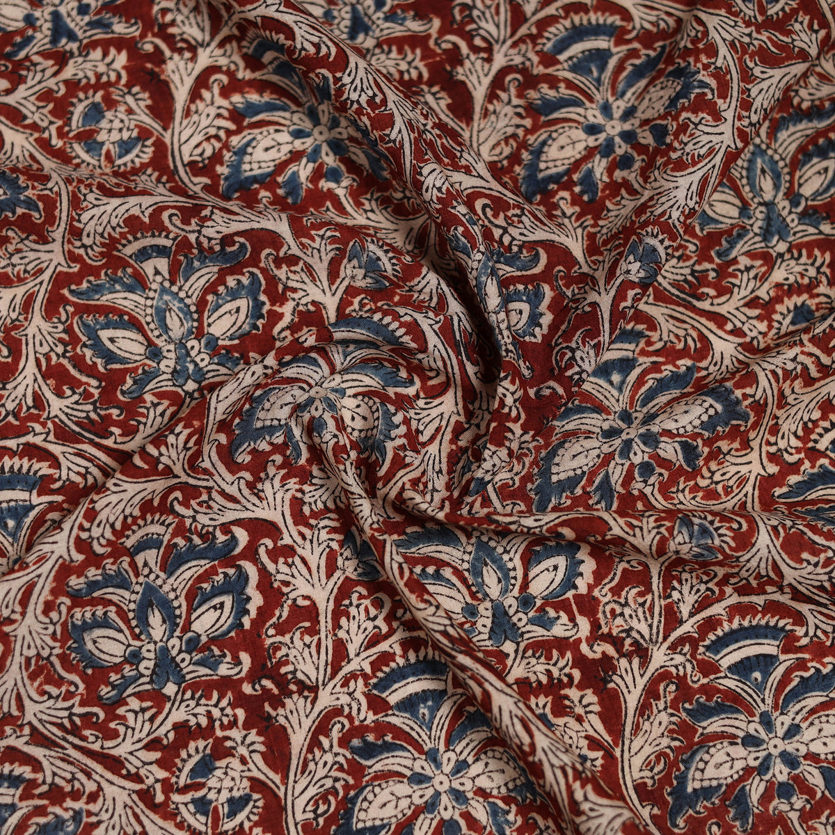 Pedana Hand Block Print Natural Dyed Cotton Kalamkari Scarf 42