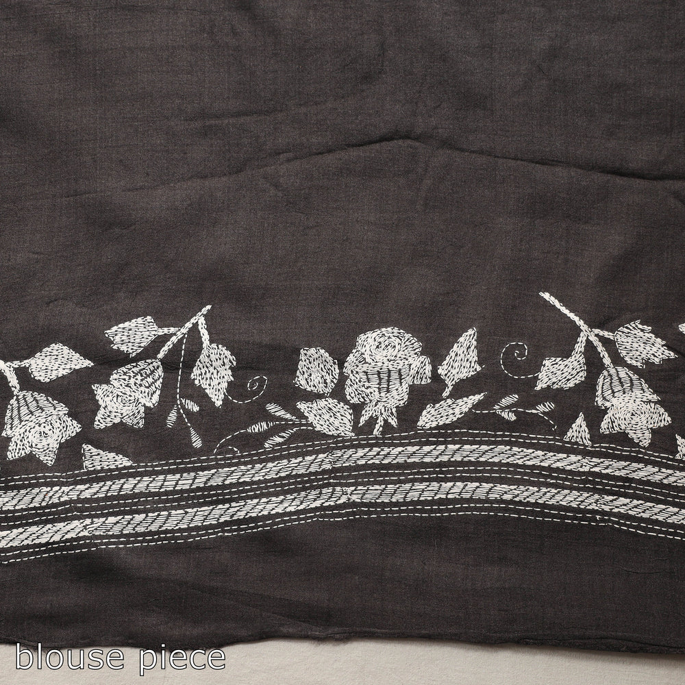 Kantha Embroidery Saree