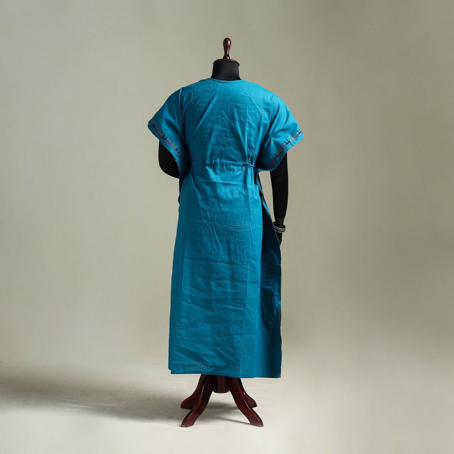Bengal Kantha Hand Embroidery Cotton Long Kaftan 55