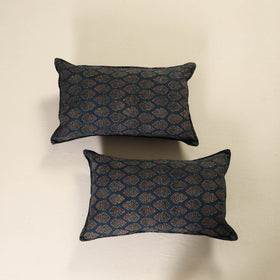 Ajrakh Print Cotton Pillow Cover (Set of 2) 32