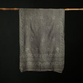 Pure Merino Wool Hand Block Akola Print Stole 34