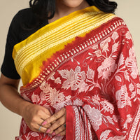 Kantha Embroidery Saree