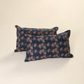 Ajrakh Print Cotton Pillow Cover (Set of 2) 34