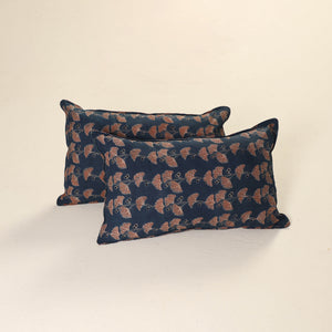 Ajrakh Print Cotton Pillow Cover (Set of 2) 34
