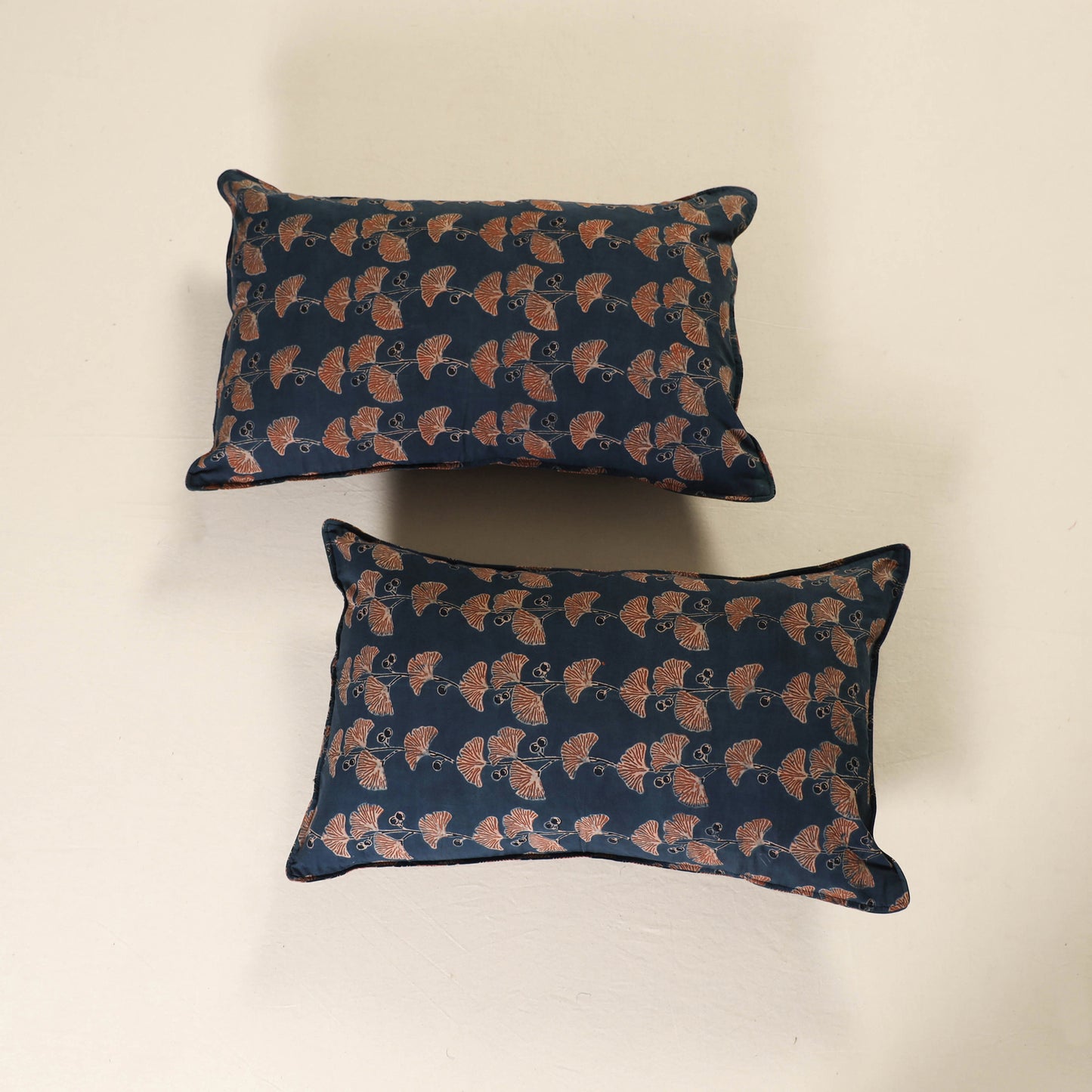 Ajrakh Print Cotton Pillow Cover (Set of 2) 34