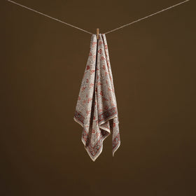 Pedana Hand Block Print Natural Dyed Cotton Kalamkari Scarf 36