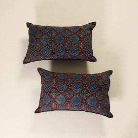 Ajrakh Print Cotton Pillow Cover (Set of 2) 35