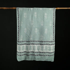 Pure Merino Wool Hand Block Akola Print Stole 42