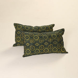 Ajrakh Print Cotton Pillow Cover (Set of 2) 36