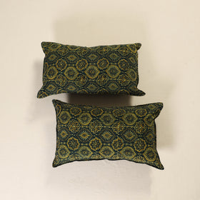 Ajrakh Print Cotton Pillow Cover (Set of 2) 36