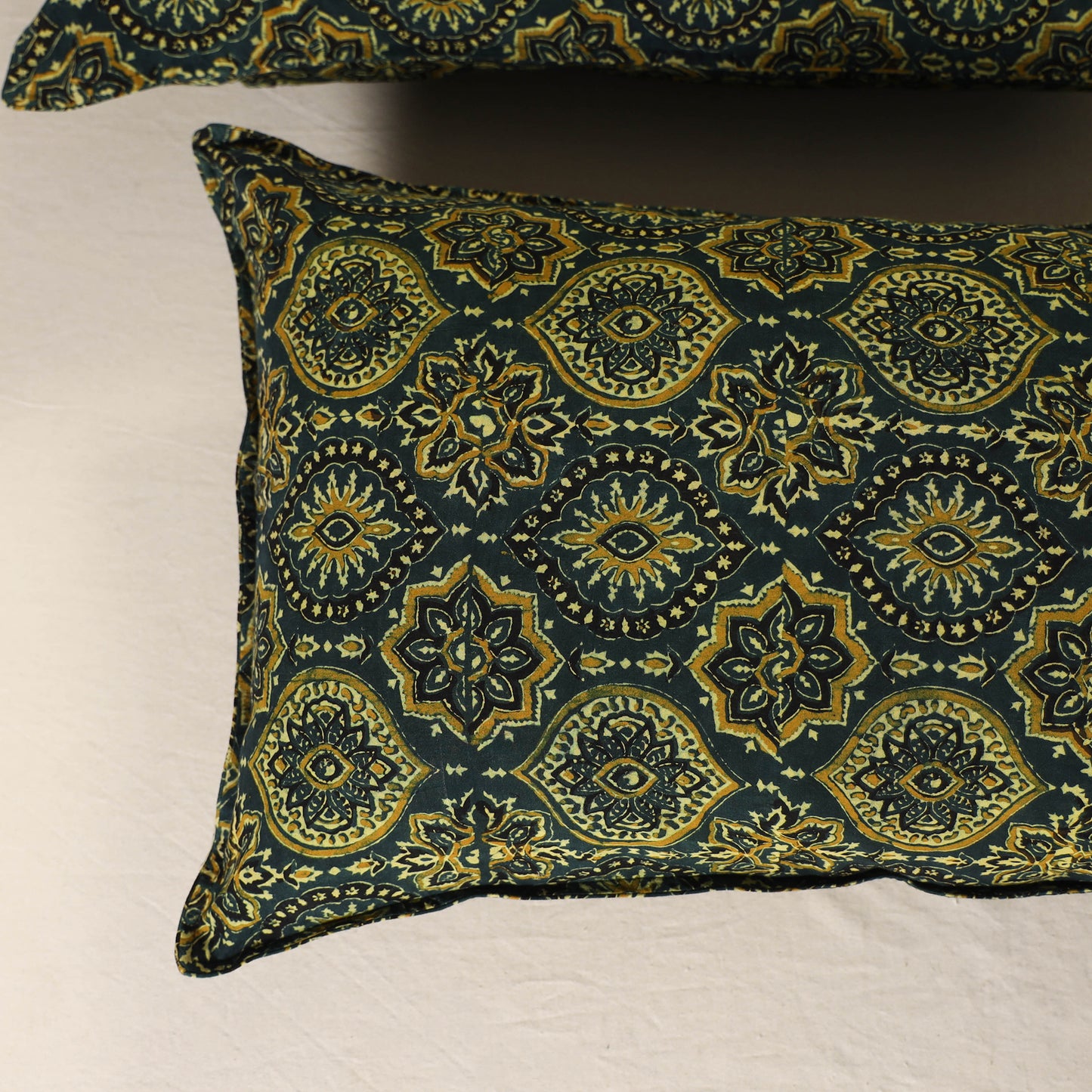 Ajrakh Print Cotton Pillow Cover (Set of 2) 36