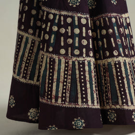 Buy Hand Batik Printed Running Stitch Cotton Long Skirt 08 Online l iTokri.com
