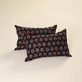 Ajrakh Print Cotton Pillow Cover (Set of 2) 37