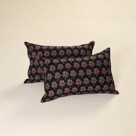 Ajrakh Print Cotton Pillow Cover (Set of 2) 37