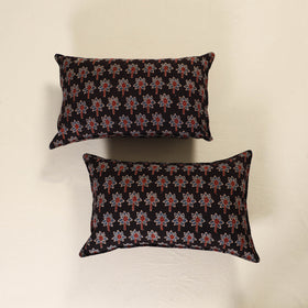 Ajrakh Print Cotton Pillow Cover (Set of 2) 37