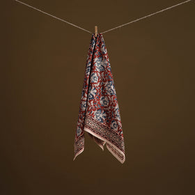 Pedana Hand Block Print Natural Dyed Cotton Kalamkari Scarf 30