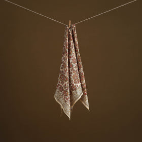 Pedana Hand Block Print Natural Dyed Cotton Kalamkari Scarf 29