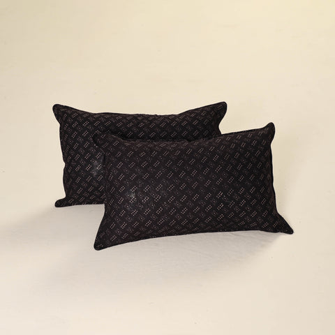 Ajrakh Print Cotton Pillow Cover (Set of 2) 38