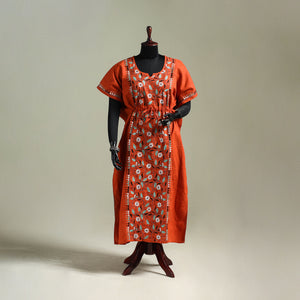 Bengal Kantha Hand Embroidery Cotton Long Kaftan 63