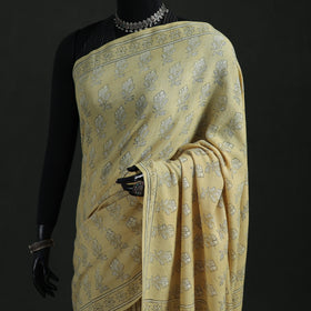 Pure Merino Wool Hand Block Akola Prints Saree 20