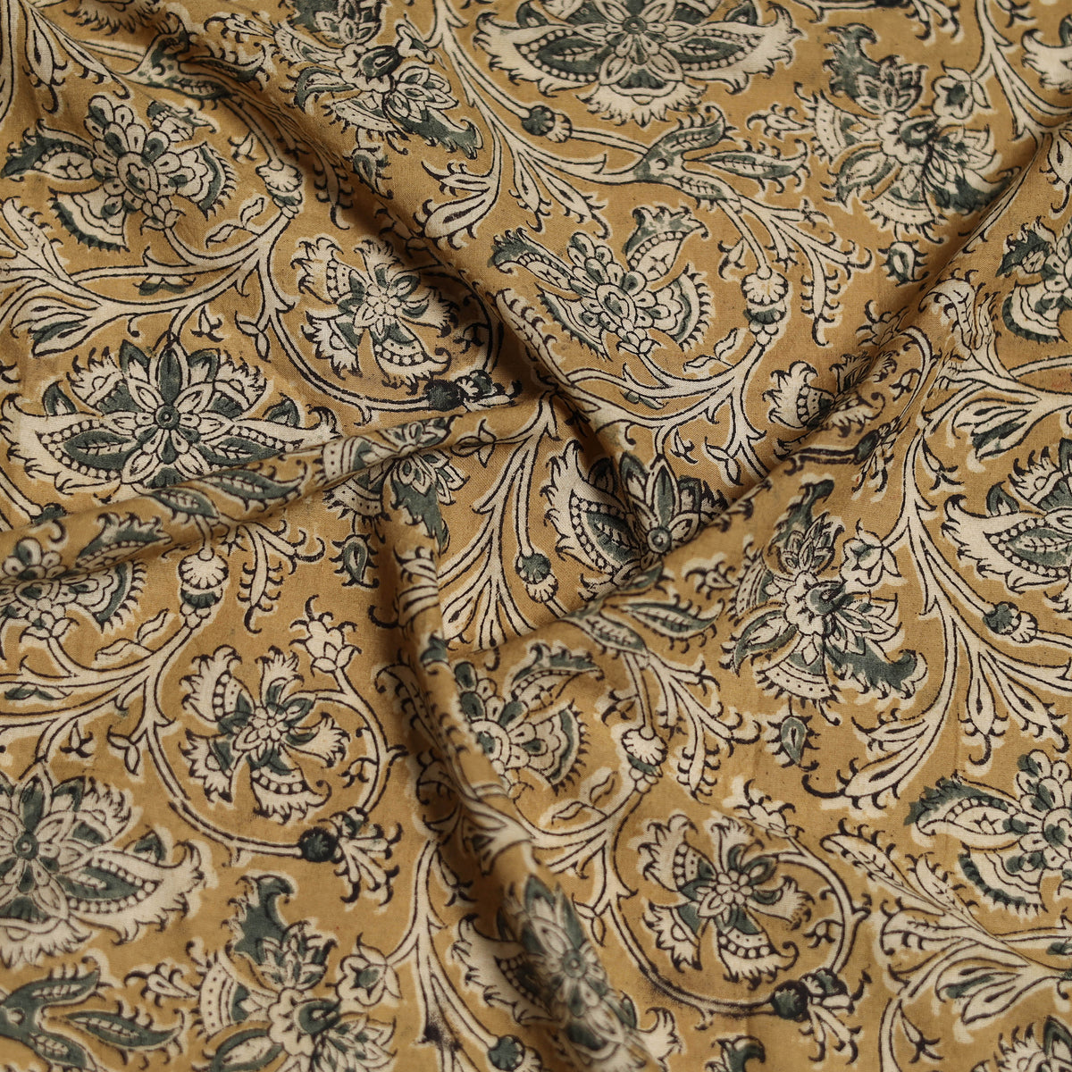Pedana Hand Block Print Natural Dyed Cotton Kalamkari Scarf 26