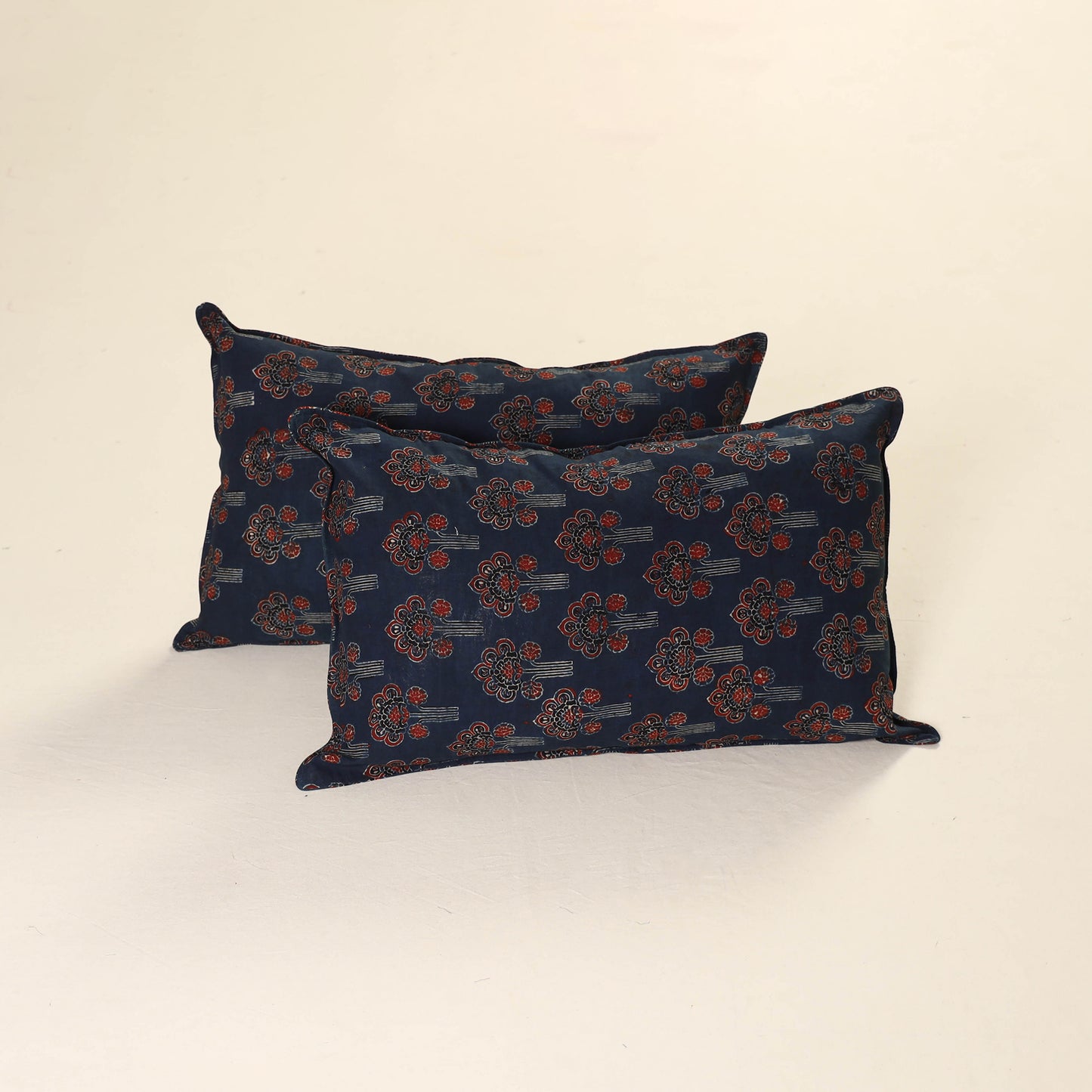 Ajrakh Print Cotton Pillow Cover (Set of 2) 40