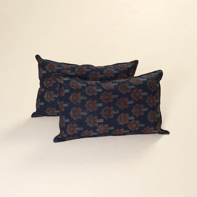 Ajrakh Print Cotton Pillow Cover (Set of 2) 40