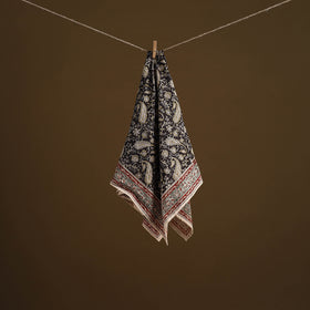 Pedana Hand Block Print Natural Dyed Cotton Kalamkari Scarf 24