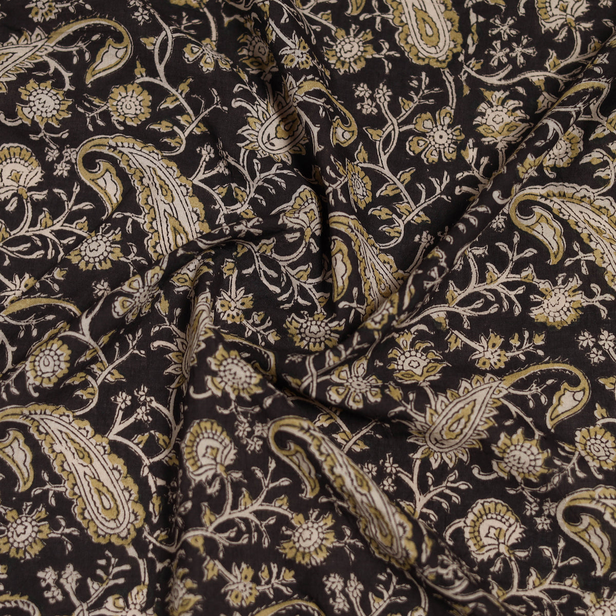 Pedana Hand Block Print Natural Dyed Cotton Kalamkari Scarf 24