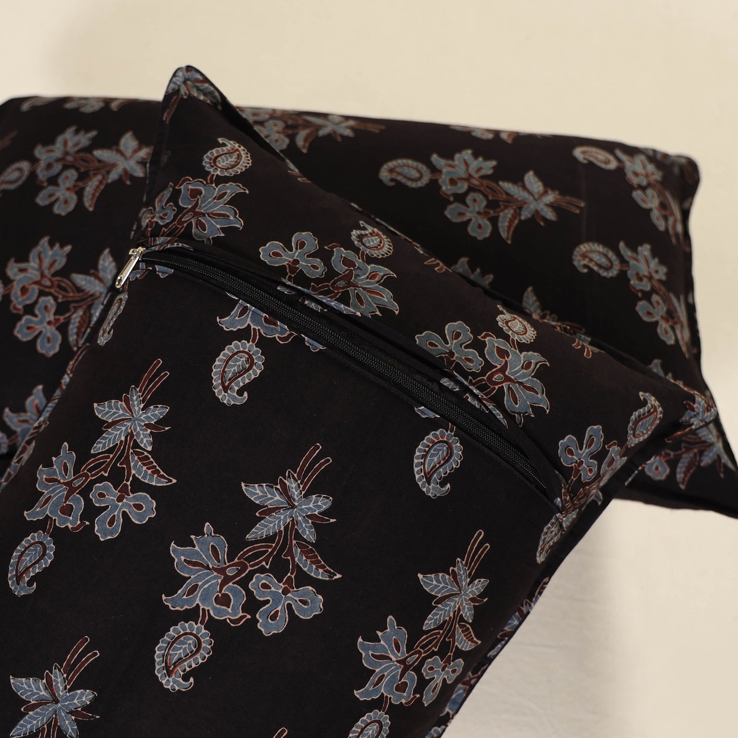 Ajrakh Print Cotton Pillow Cover (Set of 2) 41