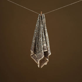 Pedana Hand Block Print Natural Dyed Cotton Kalamkari Scarf 15