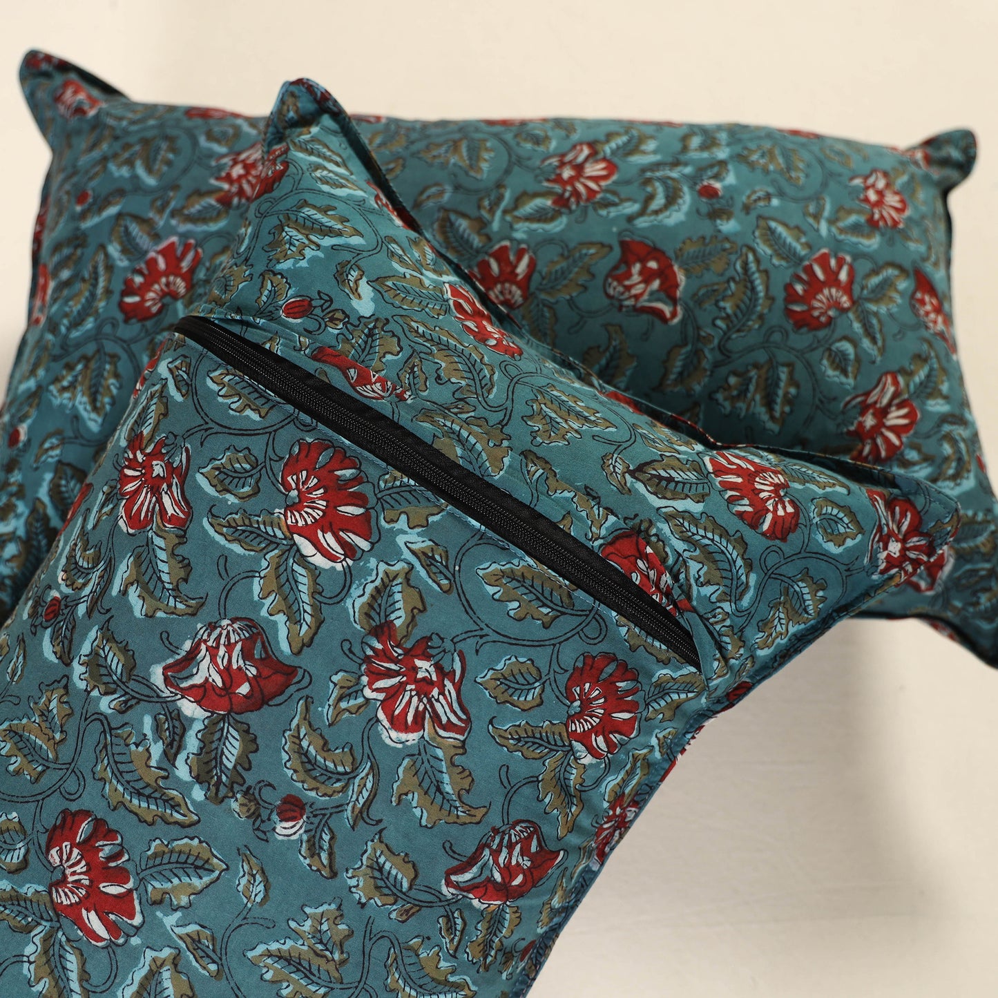 Bagru Print Cotton Pillow Cover (Set of 2) 45