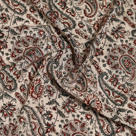 Pedana Hand Block Print Natural Dyed Cotton Kalamkari Scarf 14