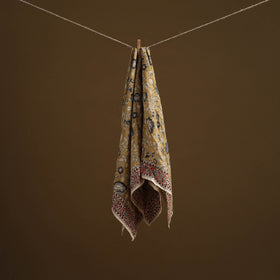 Pedana Hand Block Print Natural Dyed Cotton Kalamkari Scarf 10
