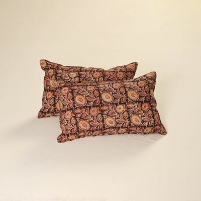 Kalamkari Print Cotton Pillow Cover (Set of 2) 48