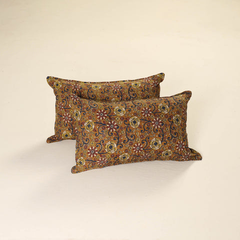 Kalamkari Print Cotton Pillow Cover (Set of 2) 49
