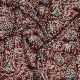 Pedana Hand Block Print Natural Dyed Cotton Kalamkari Scarf 05