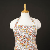 Floral Sanganeri Print Cotton Apron with Pocket 05