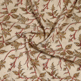 Pedana Hand Block Print Natural Dyed Cotton Kalamkari Scarf 04
