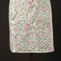 Floral Sanganeri Print Cotton Apron with Pocket 02