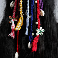 Thread Braided & Shell Work Hair Strings 11