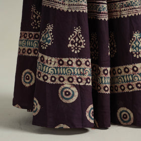 Buy Hand Batik Printed Running Stitch Cotton Long Skirt 24 Online l iTokri.com
