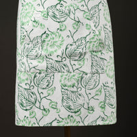 Floral Sanganeri Print Cotton Apron with Pocket 04