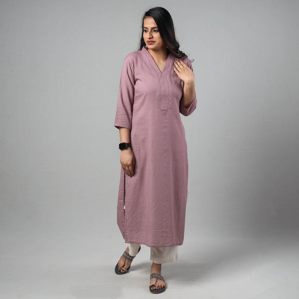 Plain Running Stitch kurta