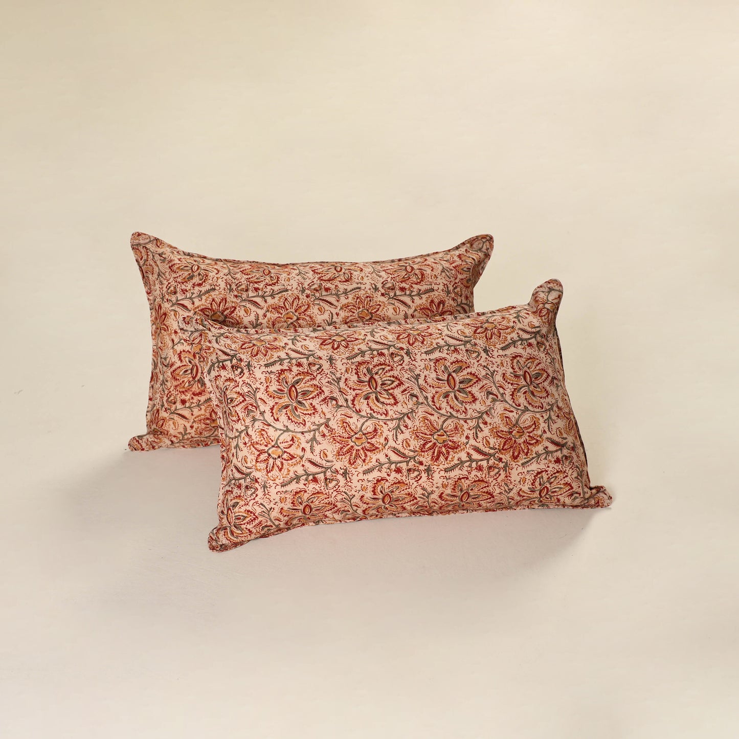 Kalamkari Print Cotton Pillow Cover (Set of 2) 56