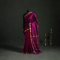 Handloom Zari Border Maheshwari Silk Saree 01